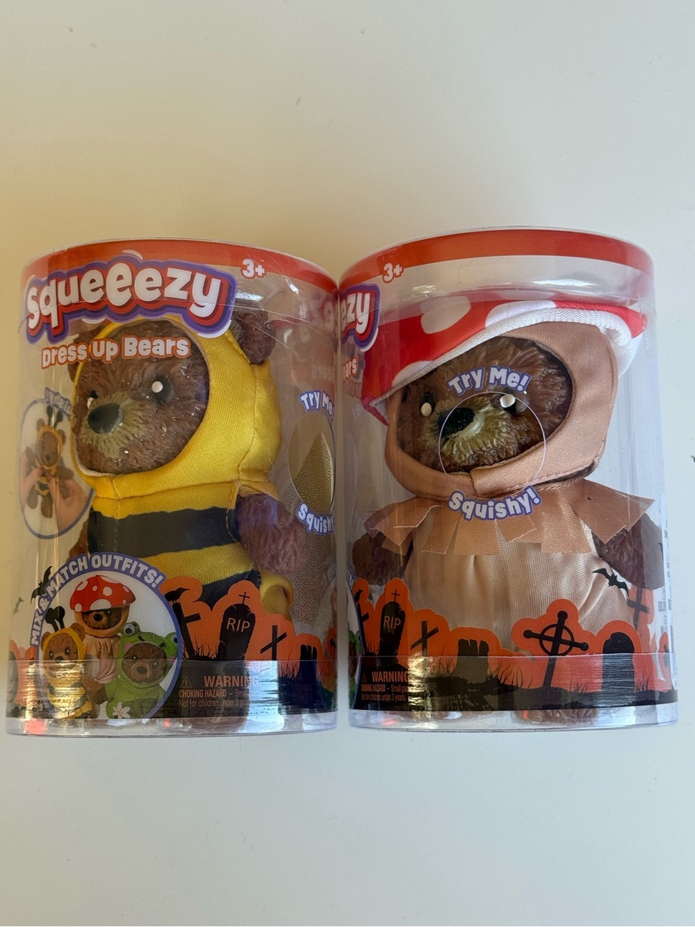 Squeeezy Dress Up Bears *set of two*